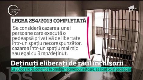 Deţinuţii care au fost cazaţi în condiţii inumane vor fi răsplătiţi cu zile libere