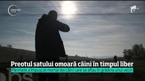 Act revoltător de cruzime! După predicile despre credinţă şi bunătate, un preot a împuşcat doi câini, în fața credincioșilor șocați: "De câţiva ani, tot îmi tulburau liniştea"