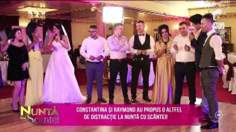 Constantina și Raymond au propus o altfel de distracție la nuntă cu scântei