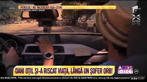Dani Oţil a fost copilot pentru un şofer orb!