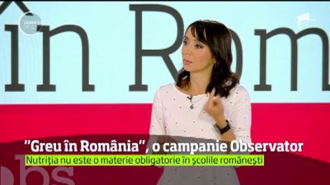 Campania "Greu în Romania": Andreea Şuvoială, medic specialist endocrinologie şi nutriţie, invitată la Observator