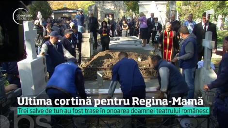 Actriţa Olga Tudorache a fost condusă pe ultimul drum