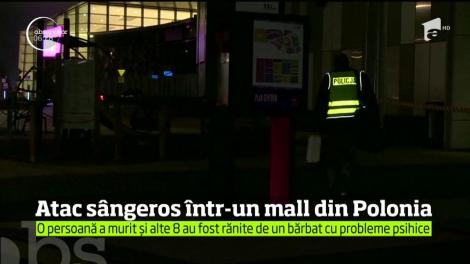 Atac sângeros într-un mall din Polonia! O femeie a murit şi alte opt persoane sunt rănite
