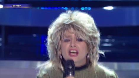 Anisia Gafton șochează din nou! A intrat în pielea lui Bonnie Tyler, iar publicul a aplaudat-o frenetic