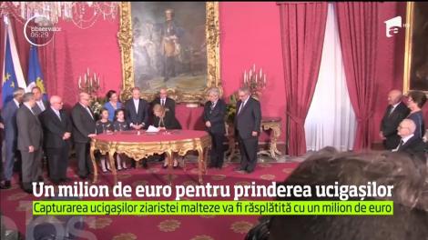 Un milion de euro pentru prinderea ucigaşilor jurnalistei Daphne Caruana Galizia