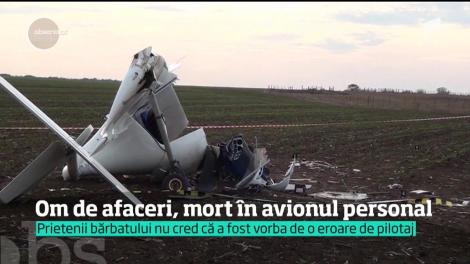 Afaceristul care s-a prăbuşit cu avionul pe un câmp de lângă Alba Iulia s-a stins la spital