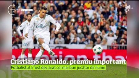 Cristiano Ronaldo a primit unul dintre cele mai importante premii din fotbal