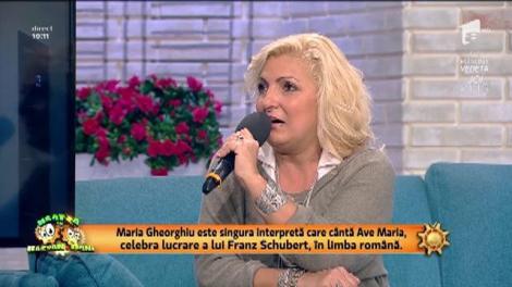 Maria Gheorghiu, apariţie surprinzătoare la Neatza!