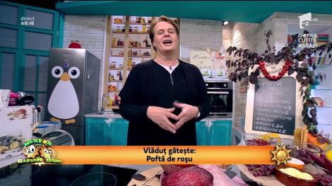 Răsfăţul zilei! Vlăduţ găteşte "Poftă de roşu"