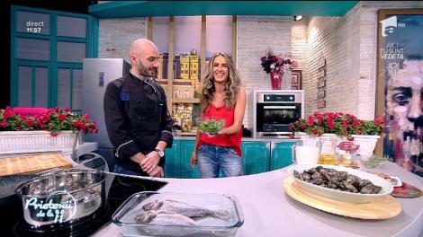 Răsfăţul zilei! Constantin Turculeţ găteşte "Rizotto cu creveţi şi scoici"