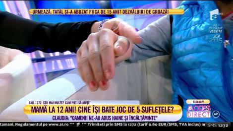 Uite cum arată mâinile muncite ale Claudiei, fetiţa de 12 ani transformată în mamă pentru cei patru frățiori mai mici: ”Alții stau și așteaptă ajutoarele sociale și nu fac nimic...”
