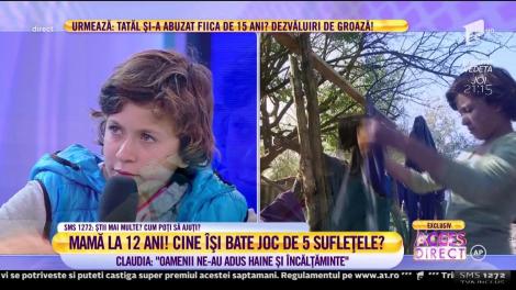 Fetiţa de 12 ani transformată în mamă pentru cei patru frățiori mai mici, clipe de bucurie: ”Nu ne mai plouă în casă!”