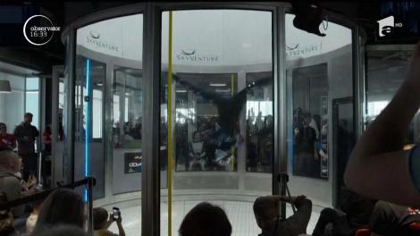 Mişcări care mai de care mai spectaculoase la Campionatul de skydiving în interior