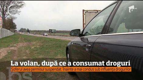 Un tânăr drogat s-a ales cu dosar penal, după ce a condus pe contrasens şi a fost agresiv cu paramedicii veniţi să-l ajute