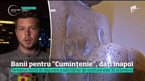 Banii pentru ”Cuminţenia Pământului”, dați înapoi pe baza unei cereri