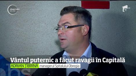 Vântul puternic a făcut prăpăd în Capitală!