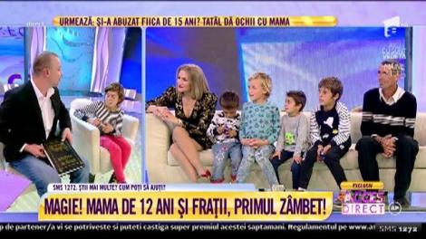 Mirela Vaida a adus zâmbetul pe chipul ”mamei” de 12 ani! De ce surpriză au avut parte copila și frățiorii ei, chiar în direct