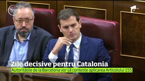 Este criză în Catalonia! Parlamentul spaniol s-a reunit pentru a discuta despre declanşarea articolului 155