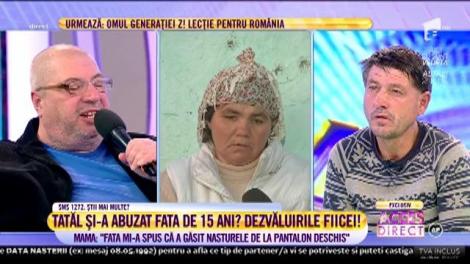 Tatăl suspect că și-a abuzat fiica de 15 ani se apără: ”Fata mi-a zis că a făcut treaba asta pusă de mamă, ca să nu mai beau și să mă întoric la Domnul, adică să mă pocăiesc”
