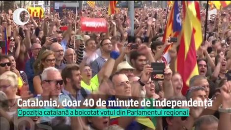 Catalonia şi-a declarat independenţa! Zeci de mii de oameni, pe străzile Barcelonei