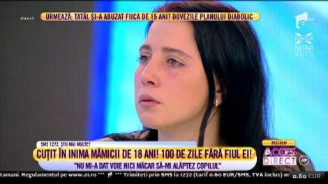Mămică de 18 ani care are interzis să-și vadă copilul: ”Nu am dormit noaptea cu el, nu-l vedeam ziua! La botez am fost tratată ca o străină”