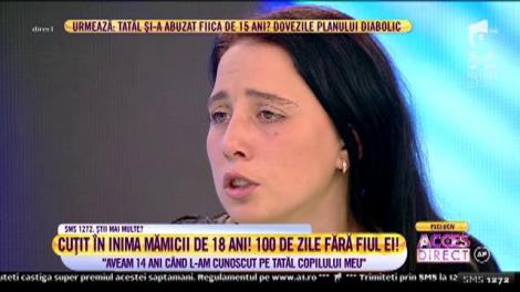 Mămică de 18 ani care are interzis să-și vadă copilul!: ”Soacra se purta foarte urât. Am muncit până la opt luni și jumate, cu copilul în burtă. M-a și bătut!”