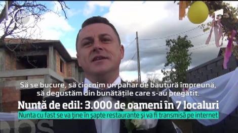 E petrecere mare în Maramureş! Trei mii de oameni iau parte la nunta primarului din Ulmeni