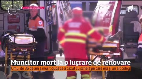 Un bărbat a murit şi un altul este în stare gravă la spital după ce au căzut de la o înălţime de 6 metri!