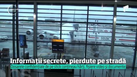 Poliţia a declanţat o anchetă pe Aeroportul Heathrow din Londra, după ce un stick USB cu informaţii confidenţiale a fost găsit pe stradă