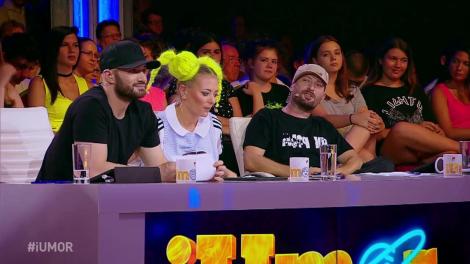 Robu Alexandru a făcut show la "iUmor": "Am avut o copilărie urâtă. Ascultam Paraziţii şi îmi cumpăram singur bomboane". Cheloo: "Te-am format într-un fel"