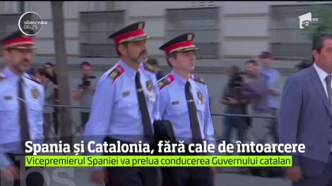 Demonstraţie de amploare la Madrid! Mii de manifestanţi pro-uniune au scandat împotriva liderului catalan