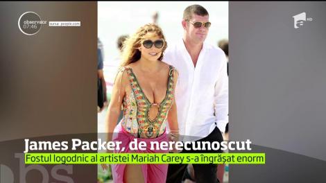 James Packer, fostul logodnic al cântăreţei Mariah Carey, este de nerecunoscut
