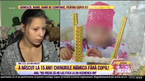 A născut la 15 ani! Chinurile mămicii fără copil!