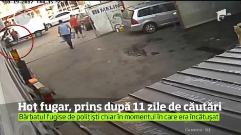 Hoț fugar, prins după 11 zile de căutari