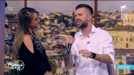Moment extrem de emoționant, la "Prietenii de la 11". Așa se cucerește o femeie! Florin Ristei i-a cântat Dianei, LIVE, și a făcut-o să plângă. La final, a primit un sărut pe obraz