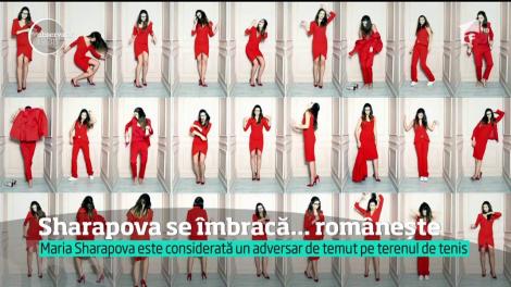 Maria Şarapova a făcut furori cu o ţinută creată de un brand românesc