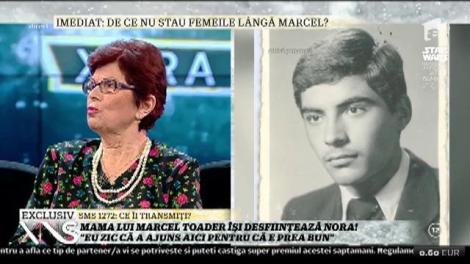 Mama lui Marcel Toader îşi desfiinţează nora! "Băiatul meu nu are nicio vină!"