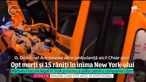 Opt morţi şi 15 răniţi este bilanţul atentatului din inima New York-ului
