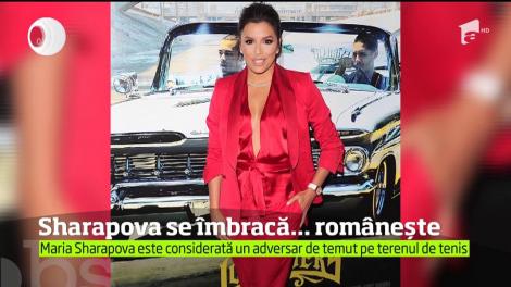 Maria Sharapova a făcut furori cu o ţinută creată de un brand românesc