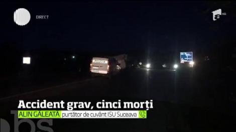 Cinci oameni au murit într-un accident cumplit în judeţul Suceava