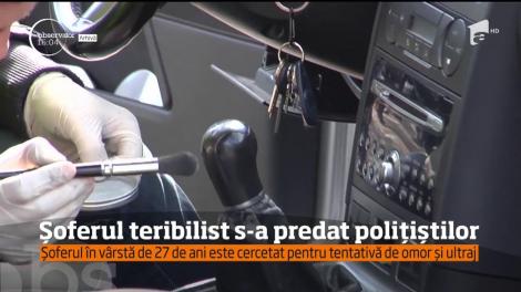 Şoferul fără permis, care a lovit un poliţist cu maşina, s-a predat singur autorităţilor din Galaţi
