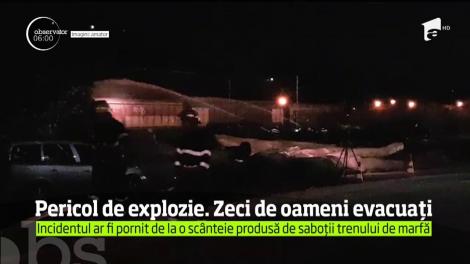 Ore de coşmar au trăit zeci de familii din Breaza, dar şi pompierii care au luptat să stingă un incendiu ce a cuprins un marfar încărcat cu nitrat de amoniu