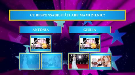 Ce responsabilităţi are Giulia zilnic în viziunea fiicei sale?