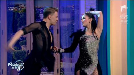 Deividas Simaska și Radu Alina Andreea, dans spectaculos în platoul de la "Prietenii de la 11"