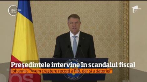 Preşedintele Klaus Iohannis critică măsurile bugetare anunţate de Guvernul Tudose