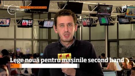 Lege nouă pentru maşinile second hand