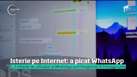 Isterie pe Internet: a picat WhatsApp
