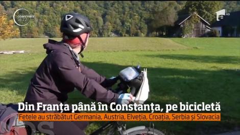 Două franțuzoaice au parcurs 4.000 de kilometri pe bicicletă ca să admire Constanţa