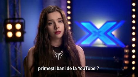 Teodora Palade, o viitoare profesoară, de pe Youtube, direct pe scena ”X Factor”