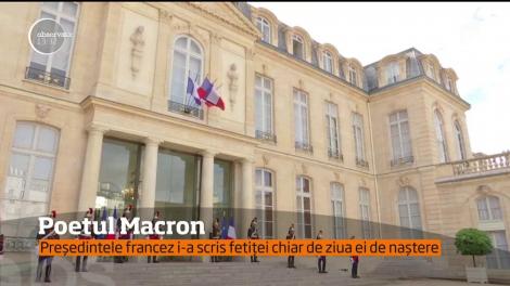 Emmanuel Macron i-a scris unei adolescente de 13 ani o poezie. Textul a fost făcut public pe Twitter